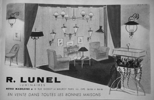 Publicité 1954 lunel - publicitÉ, r.lunel