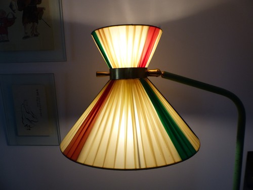 Lampadaire tripode diabolo - lampadaire,