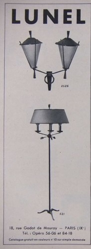 Publicité 1955 lunel - publicitÉ,